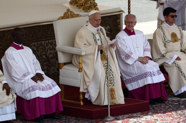 Pope Leo XIV's inauguration mass begins in St. Peter's Square