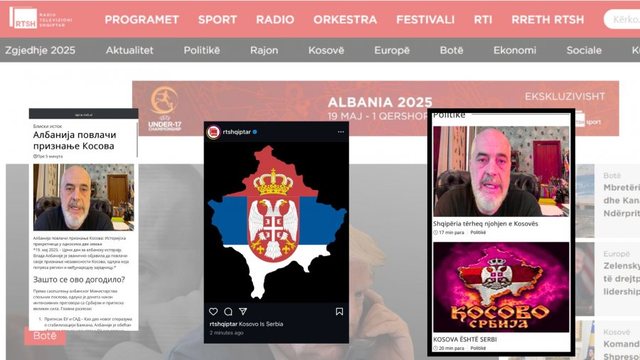 Hakerohet faqja zyrtare e RTSH, shfaqen lajme të rreme për