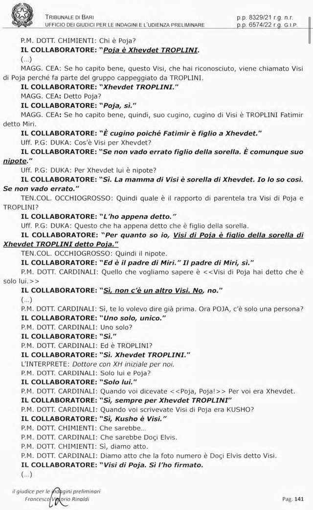 "The most brutal group in the drug trafficking", the testimony of