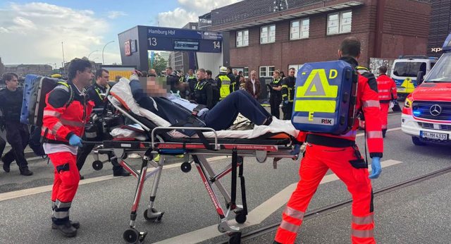 Sulm me thikë në stacionin e trenit në Hamburg, 12 të