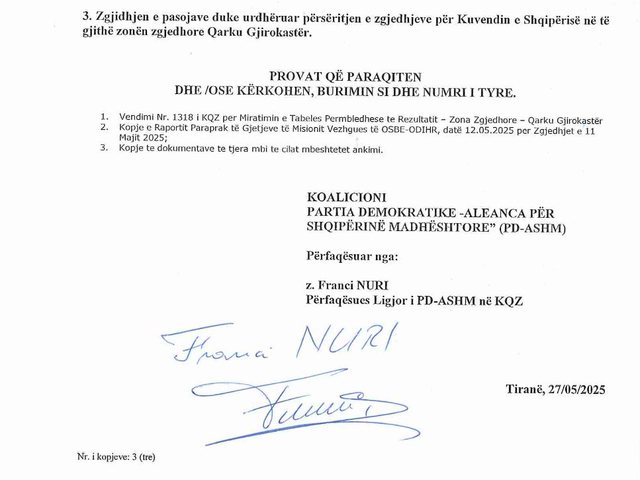 DP demands repeat elections in Gjirokastra and Vlora