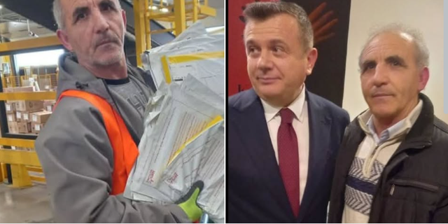 Topalli publikon foton: Militanti i PS me uniformën e postierit preku