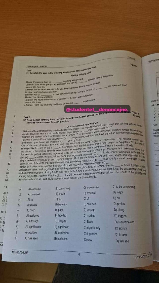 Përsëritet skandali, del teza e provimit të Anglishtes