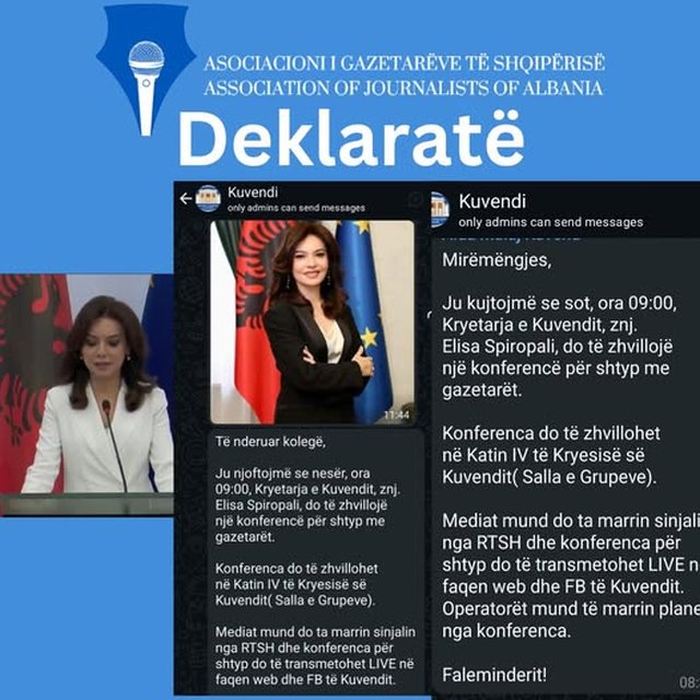 Gazetarët u censuruan nga Spiropali,  AGSH: Mashtrim e propagandë