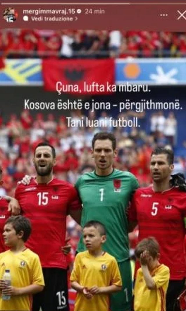 Mavraj's message to the Rossoneri: Kosovo is ours forever. Now play