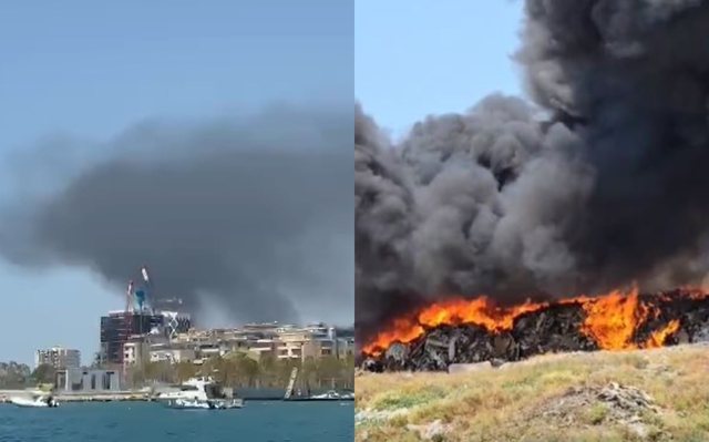 Fire engulfs Vlora waste field again, mayor: Intentional