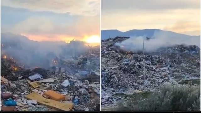 Fire in the waste field in Vlora, Berisha: Monstrous crime against citizens