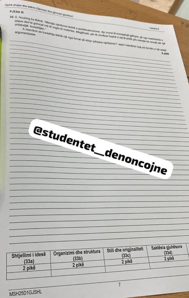 It's happening again, the Language and Literature exam theses are out