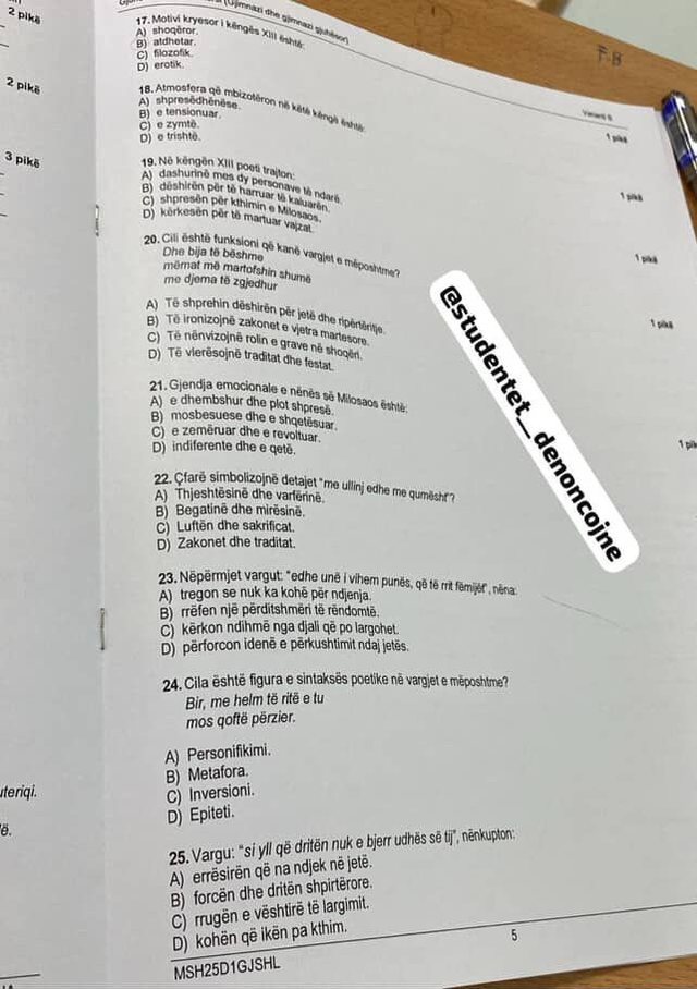 It's happening again, the Language and Literature exam theses are out