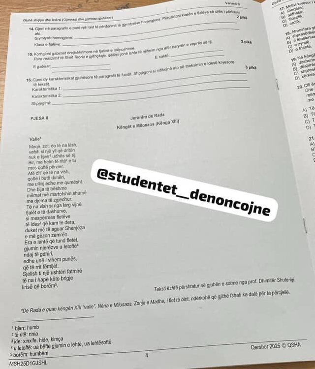 It's happening again, the Language and Literature exam theses are out