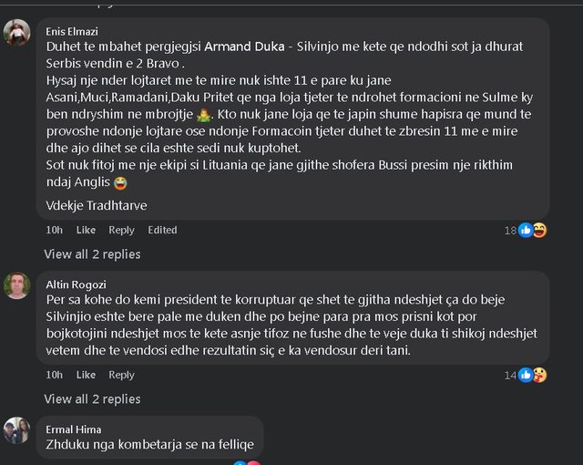 "Furious" fans: Duka sells matches, Silvinjo is a puppet!
