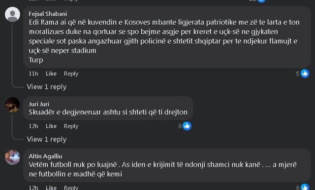 "Are you alive, Edi?", Fans address Rama: For the match with Serbia,