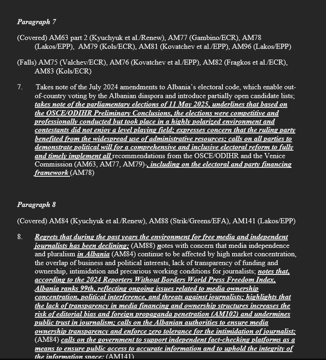 EP draft report on Albania 'slaps' Rama: Unequal elections, politics