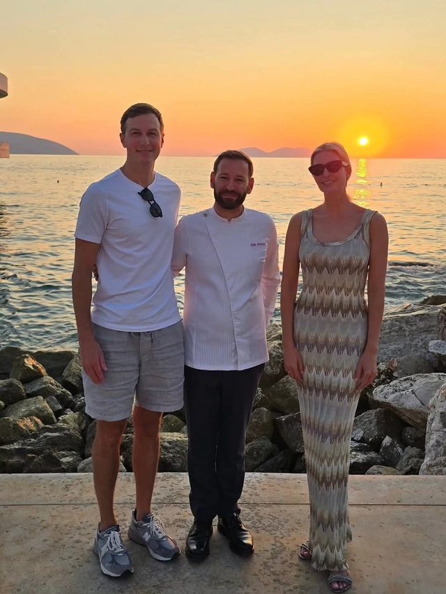 Photo/ Donald Trump's son-in-law and daughter in Albania, visit Sazan and
