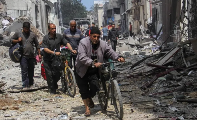 Hundreds of families displaced by wave of Israeli airstrikes in Gaza