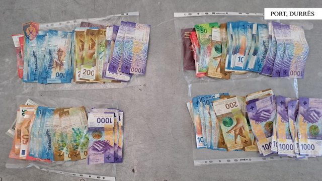 Nuk deklaruan mbi 22 mijë franga zvicerane në Portin e Durrësit,