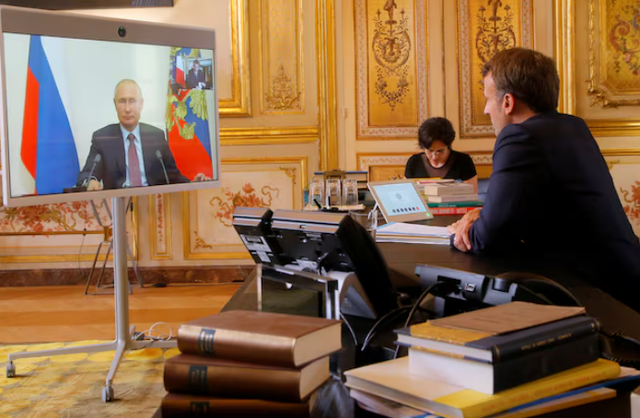 Putin and Macron discuss Iran and Ukraine in first phone call in nearly three