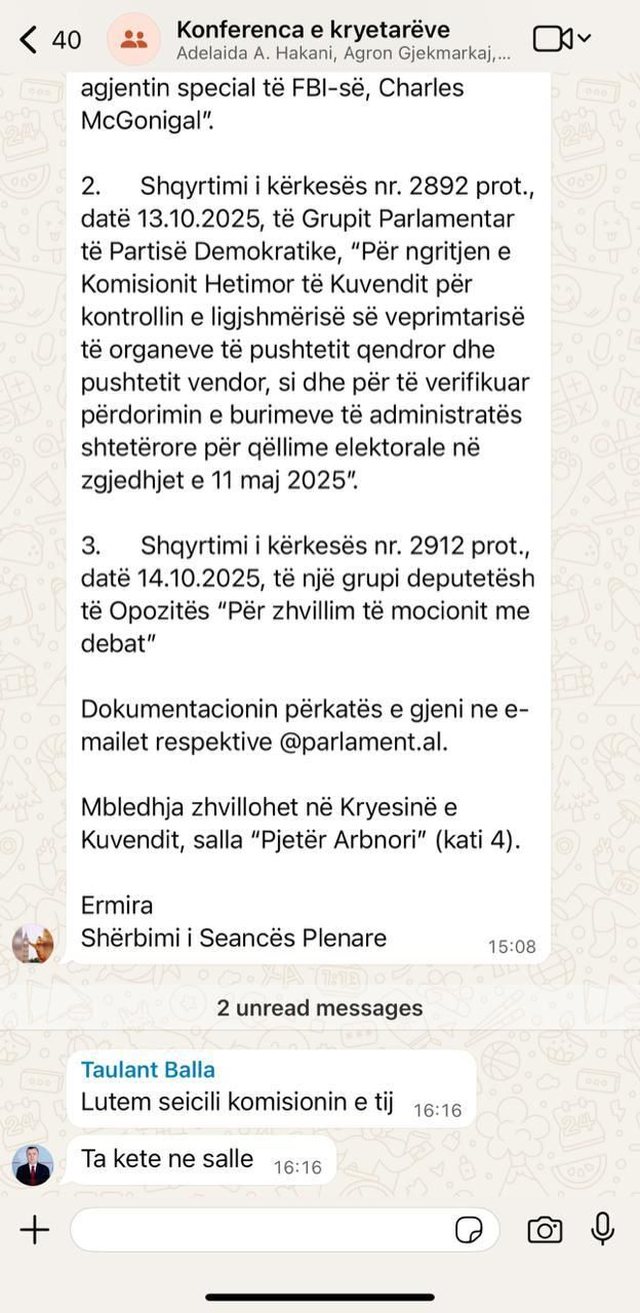 Bardhi nxjerr mesazhin e Ballës: Urdhëroi deputetët e PS të