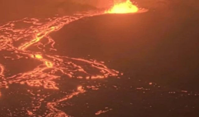 Video/ Shp&euml;rthen vullkani Kilauea n&euml; Hawai