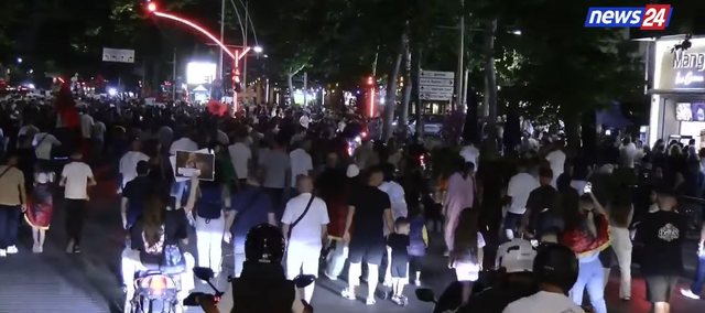 Protesters 'occupy' the streets of Tirana, motorcyclists join citizens