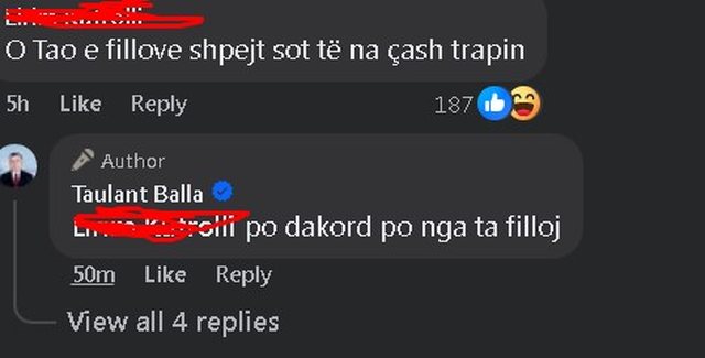 Taulant Balla "ngec" në Facebook, si shpëton dot