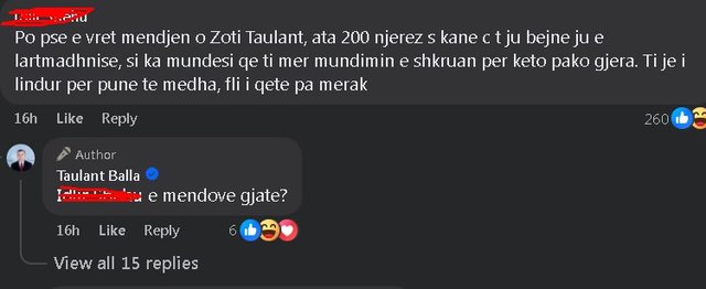 Taulant Balla "ngec" në Facebook, si shpëton dot