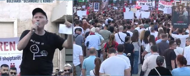 Gazetari inkurajon protestuesit: Ky &euml;sht&euml; Bot&euml;rori jon&euml;,