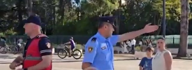 Video/ Policia i gris një gruaje pankartën kundër Edi Ramës: