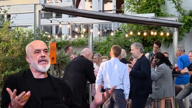 Albania protests and demands his removal, Rama presents his sculptures in Zurich