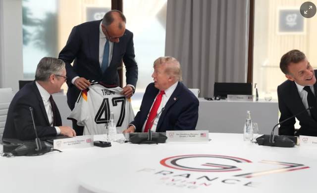 G7 in France/ Trump receives 'unusual' gift from German Chancellor,