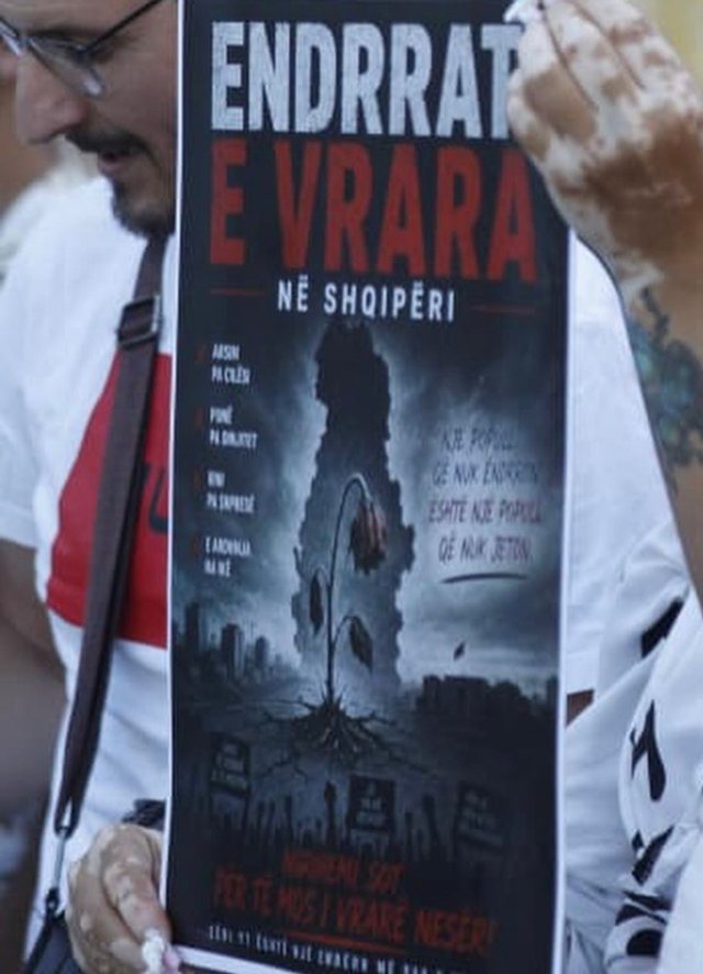 "Ëndrrat e vrara në Shqipëri", pankartat pikante nga