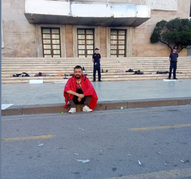 The protester responds to Rama: You are not the victim of my troubles, you are