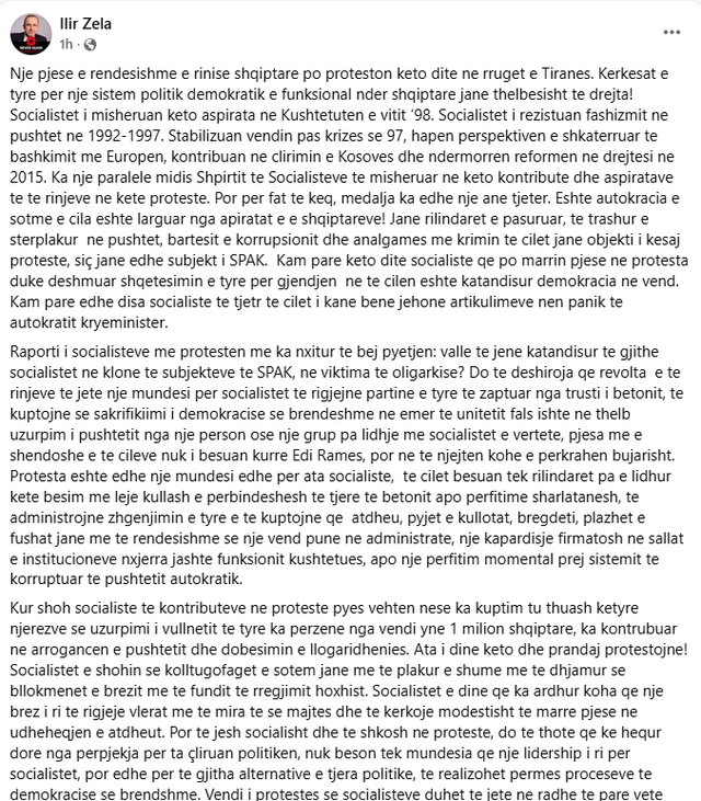 "Kriminalizoi Kuvendin", ish-deputeti socialist kundër