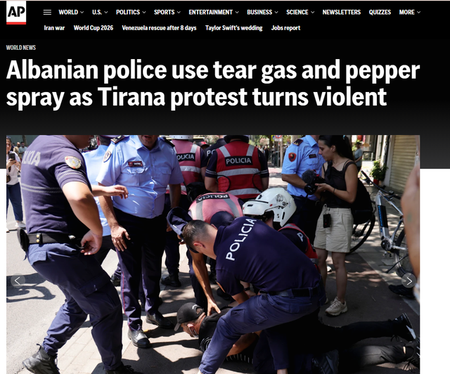 Nga AP te Reuters, mediat ndërkombëtare raportojnë dhunën