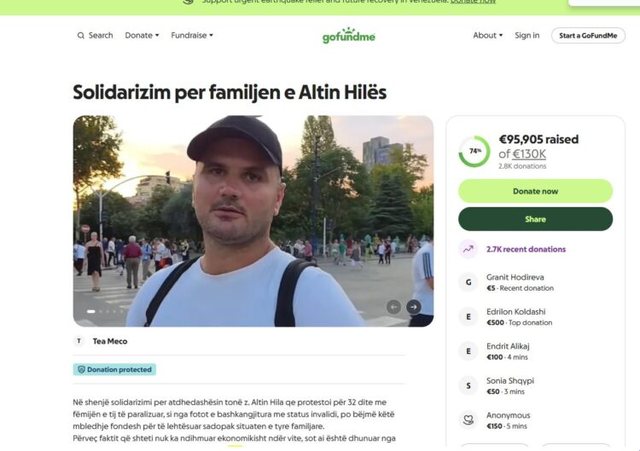 U arrestua pas 32 dit&euml;sh protest&euml;, fushat&euml; n&euml; GoFundMe