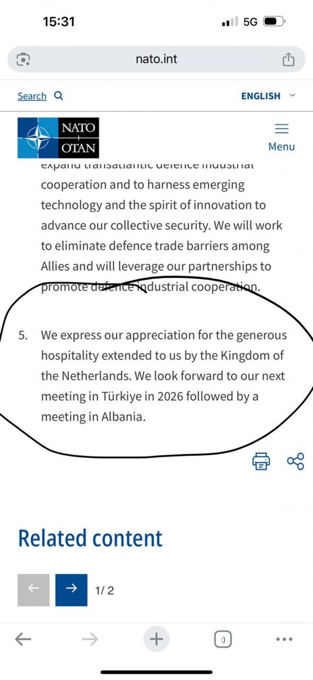 NATO Summit to be held in Tirana? International media questions it; Here is the