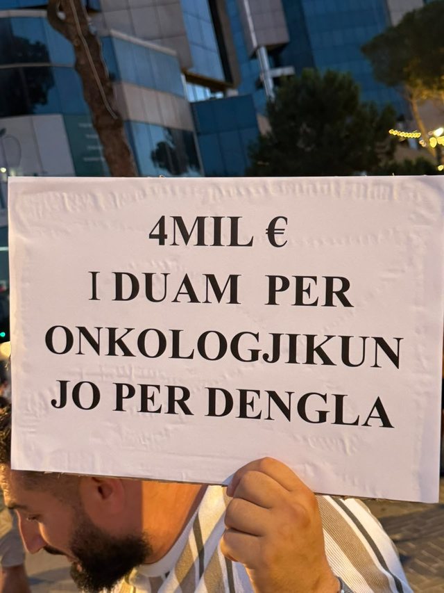 The irony of the protesters, they "dress" Rama in a pink dress at the