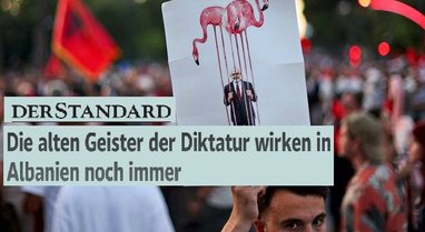 "Fasada &euml;sht&euml; shkat&euml;rruar"/ Der Standard analizon