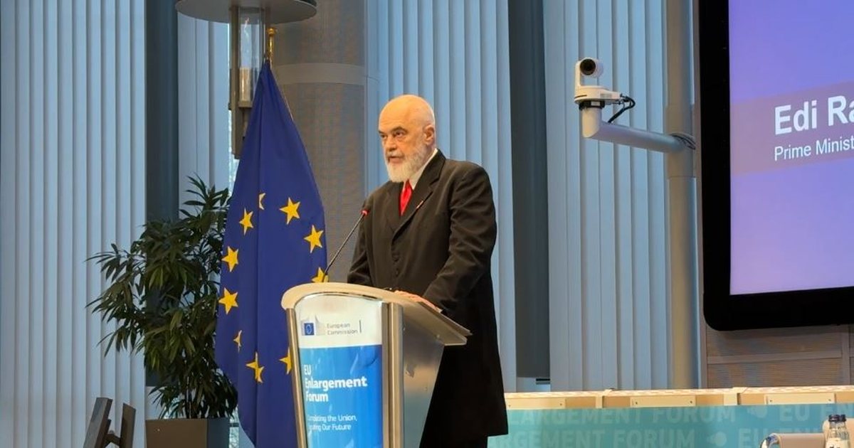 Kryeministri Edi Rama në Forumin e Zgjerimit në Bruksel  Ne vazhdojmë punën 