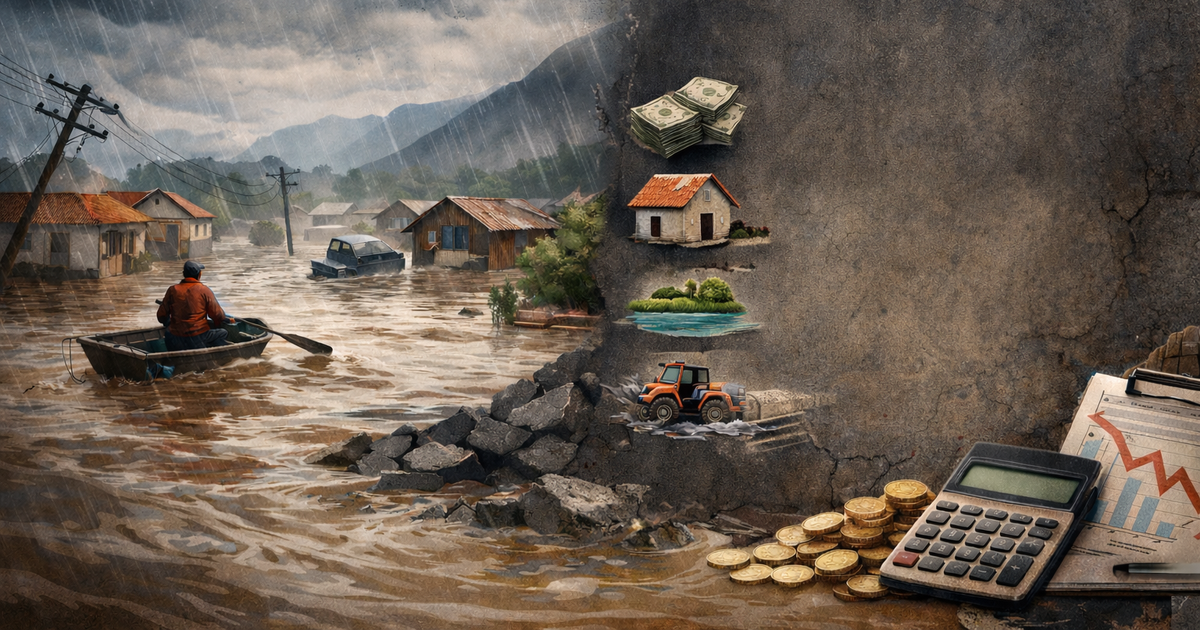 Nga emergjencë natyrore  në goditje ekonomike kombëtare  Përmbytjet në vend  qarqet e goditura mbajnë rreth 40  të PBB së