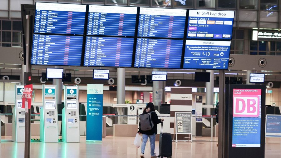 Chaos at German airports – Over 1,000 flights canceled as a result of