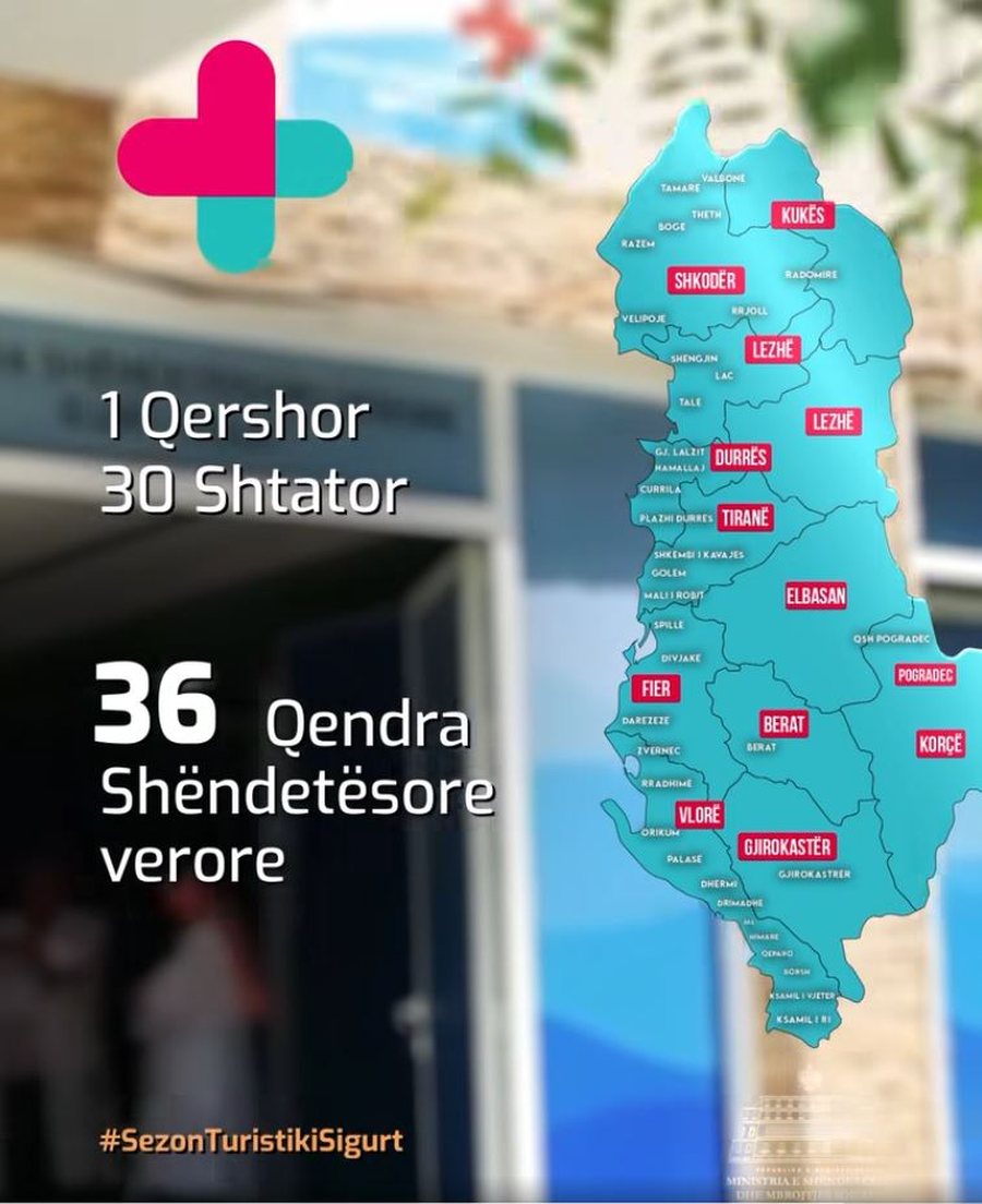 Opening of the summer season/Rama: 36 health centers with specialized staff at