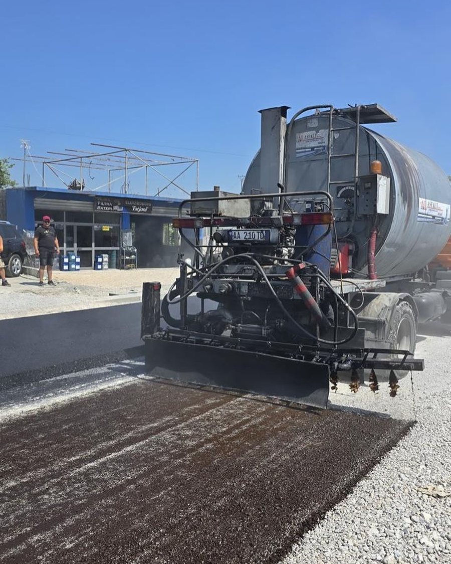 New entrance to Shkodra/Balluku: Laying of asphalt layers has begun!