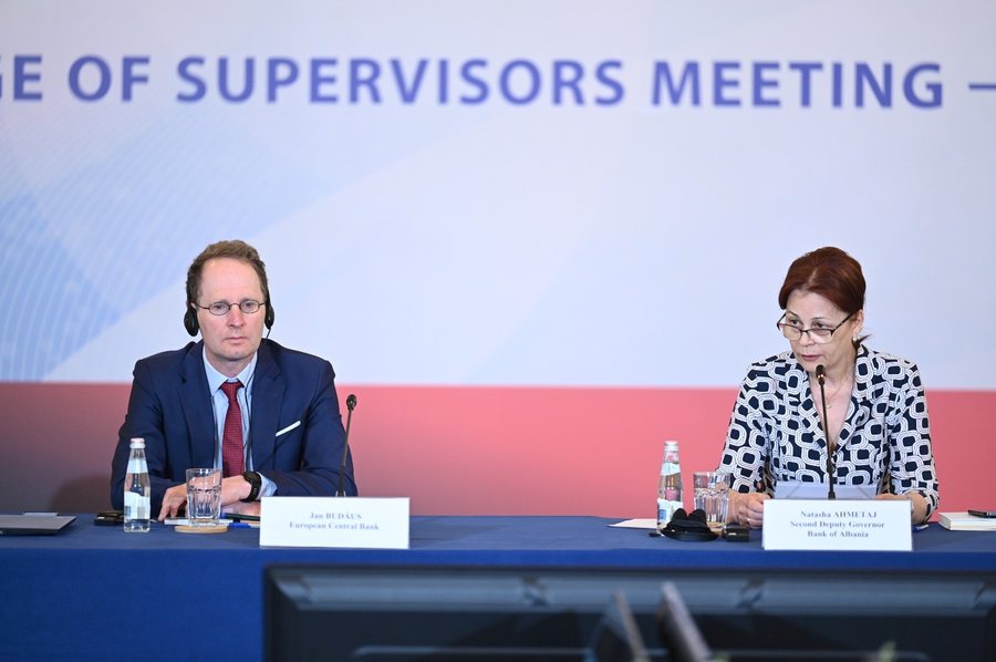 Takimi i Kolegjit të Mbikëqyrësve organizuar nga BQE, mikpritur