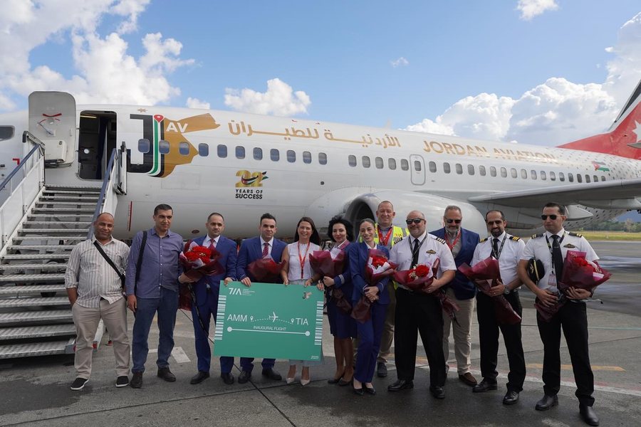 TIA announces: New airline between Albania and Jordan!