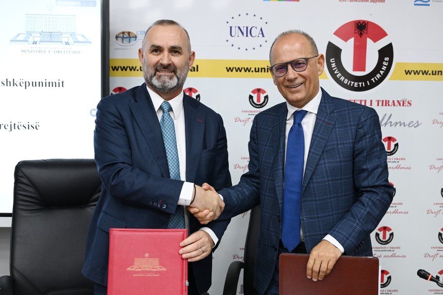 Ministry of Justice, agreement with the University of Tirana for the training of