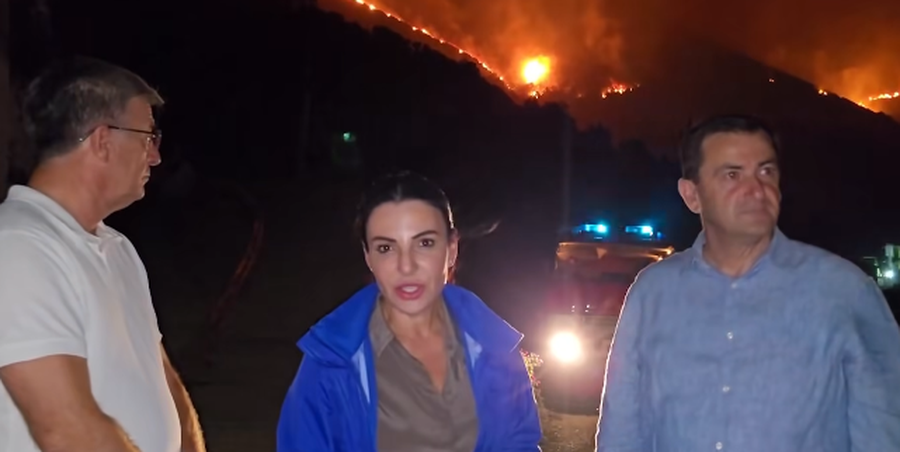 Vatra aktive zjarri në Sasaj të Himarës/ Balluku: Jemi në