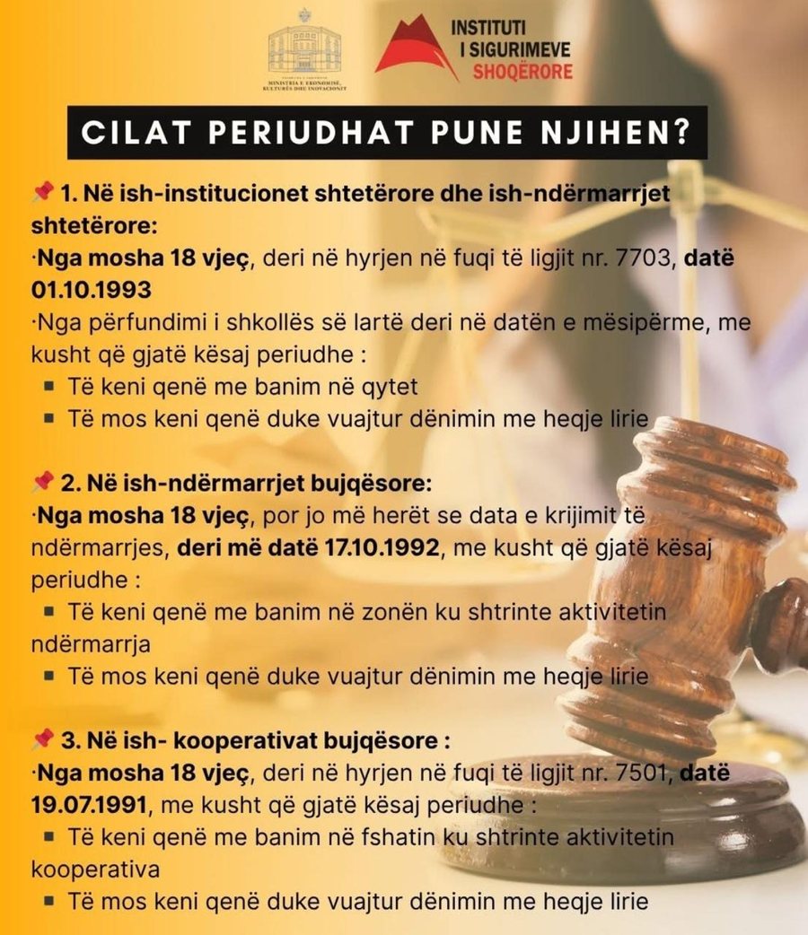 Pensionet, nis zbatimi i njohjes së përiudhave kontributive