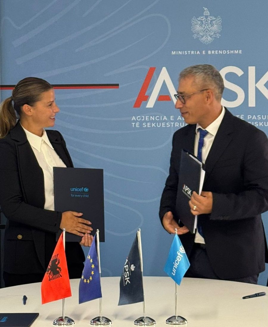 AAPSK and UNICEF Albania sign cooperation agreement to transform confiscated
