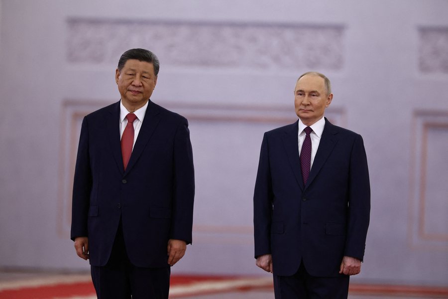 China, demonstration of force in Beijing/ Military parade in the presence of